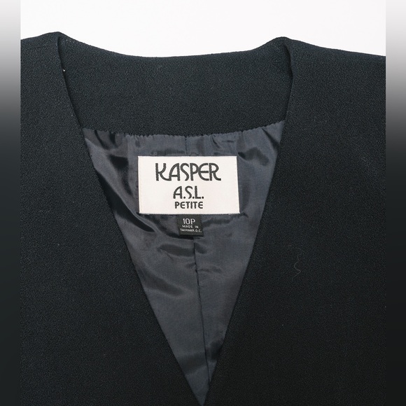 Jasper A.S.L Petite Wool Blazer Size 10P vintage 80s excellent condition - Picture 3 of 5